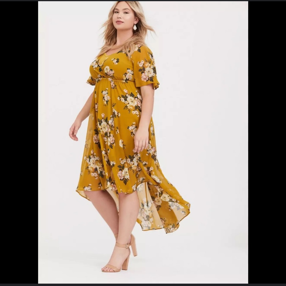Torrid Maxi Chiffon Dress - Picture 2 of 5